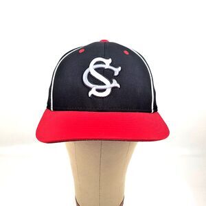 South Carolina (SC) Richardson PTS20 Pulse Baseball Hat LG-XL Black w/ Red Bill